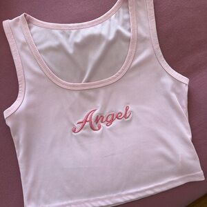 Angel Cropped Tank 🩷